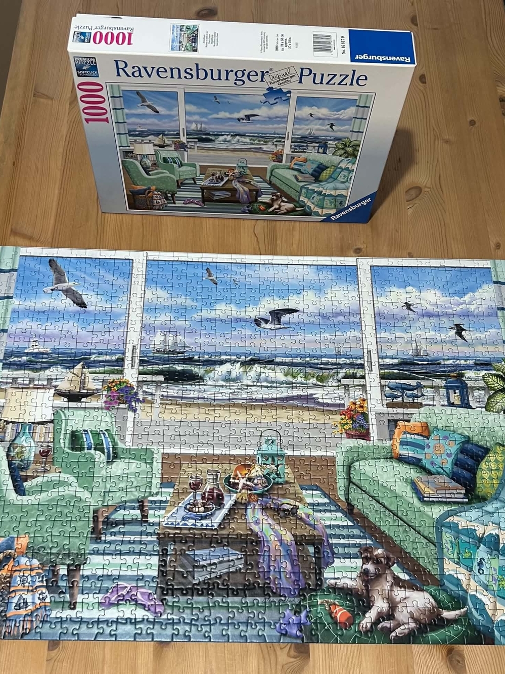 Ravensburger Coastal Living Puzzle in Green, Blue & Teal